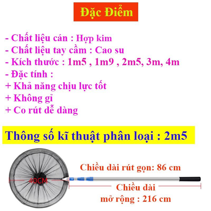 Vợt vớt Cá Hợp kim cao cấp đủ size siêu bền KK-17