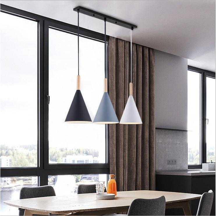 Đèn thả LUNAS kiểu dáng hiện đại trang trí nội thất cao cấp - kèm bóng LED chuyên dụng và đế ốp trần