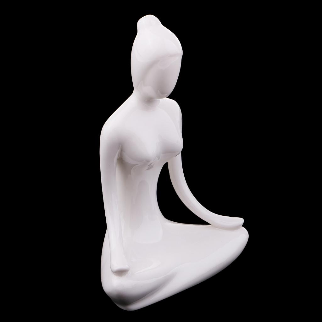 Meditation Yoga Pose Statue Figurine Resin Yoga Figure Sculpture Decoration