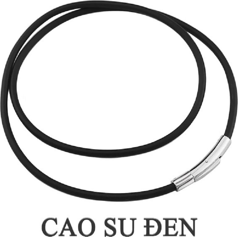 Dây Chuyền Cao Su Chốt Inox Độc Đáo Cá Tính Thời Trang