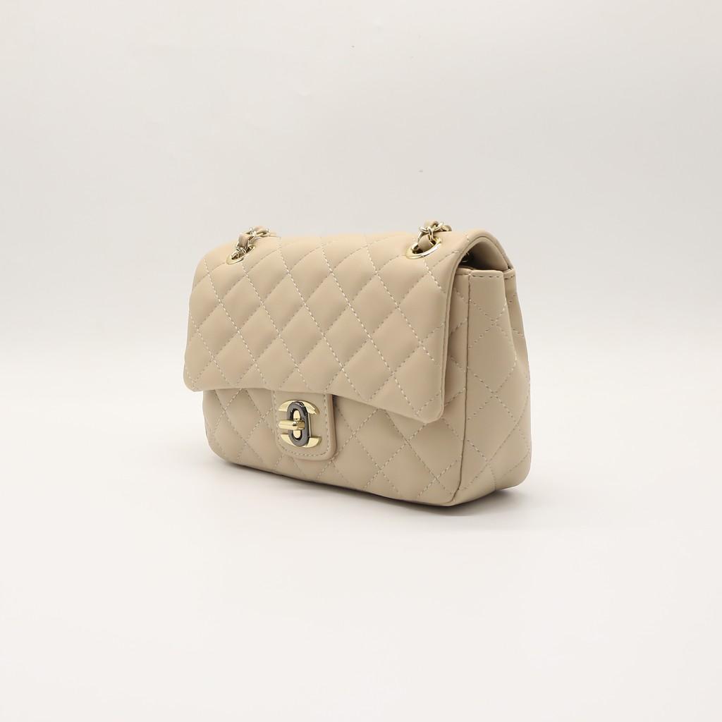 Túi đeo chéo nữ da mềm, khâu họa tiết hình khối phong cách hàn quốc Chính hãng Exull Mode 1131170571