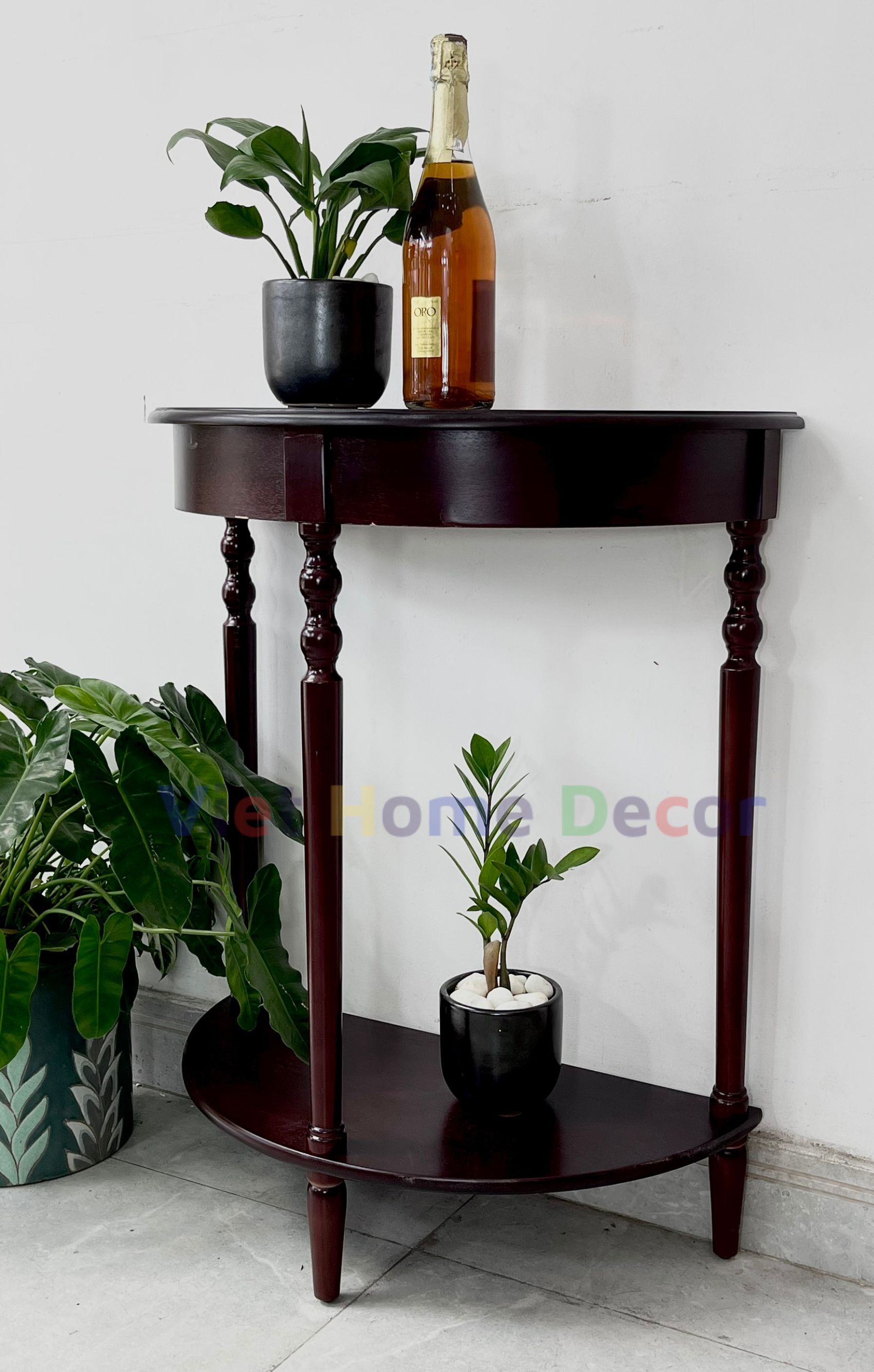 Bàn Console Bán Nguyệt Chân Tiện 4403 - Thương hiệu Viet Home Decor