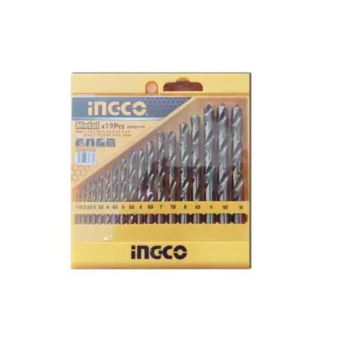 Bộ mũi khoan kim loại 19 chi tiết INGCO AKDB1195