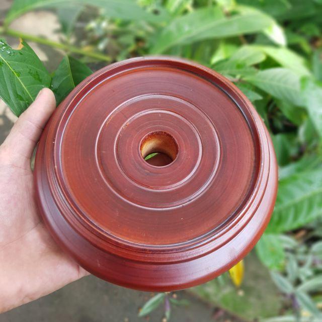 Đế gỗ tròn đường kính 15 cm lòng trong tròn 13cm