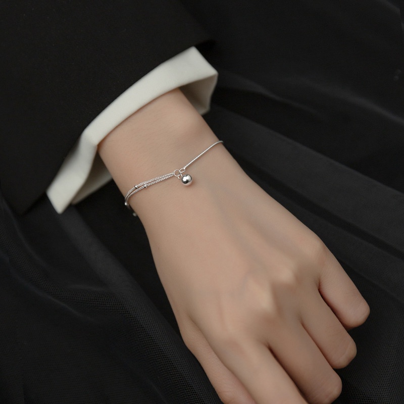 Lắc Tay Nữ | Lắc Tay Nữ Bạc S925 Hạt Bi L2494 - Bảo Ngọc Jewelry