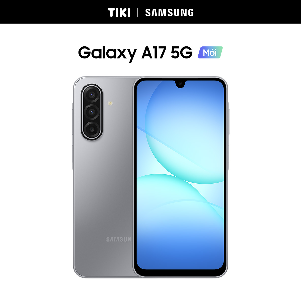 Điện Thoại Samsung Galaxy A17 5G (8/128GB), Camera 50MP &amp; IOS, Kính Cường Lực Gorilla Victus, AI Gemini - Hàng Chính Hãng
