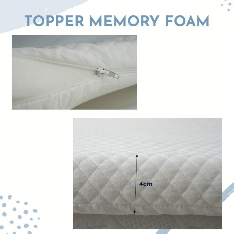 Topper Memory Foam Êm như đệm lò xo cao cấp 9KG