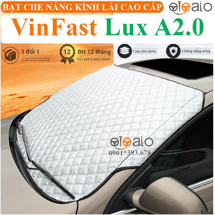 Tấm che nắng kính lái ô tô VinFast Lux A2.0 vải dù 3 lớp cao cấp TKL - OTOALO