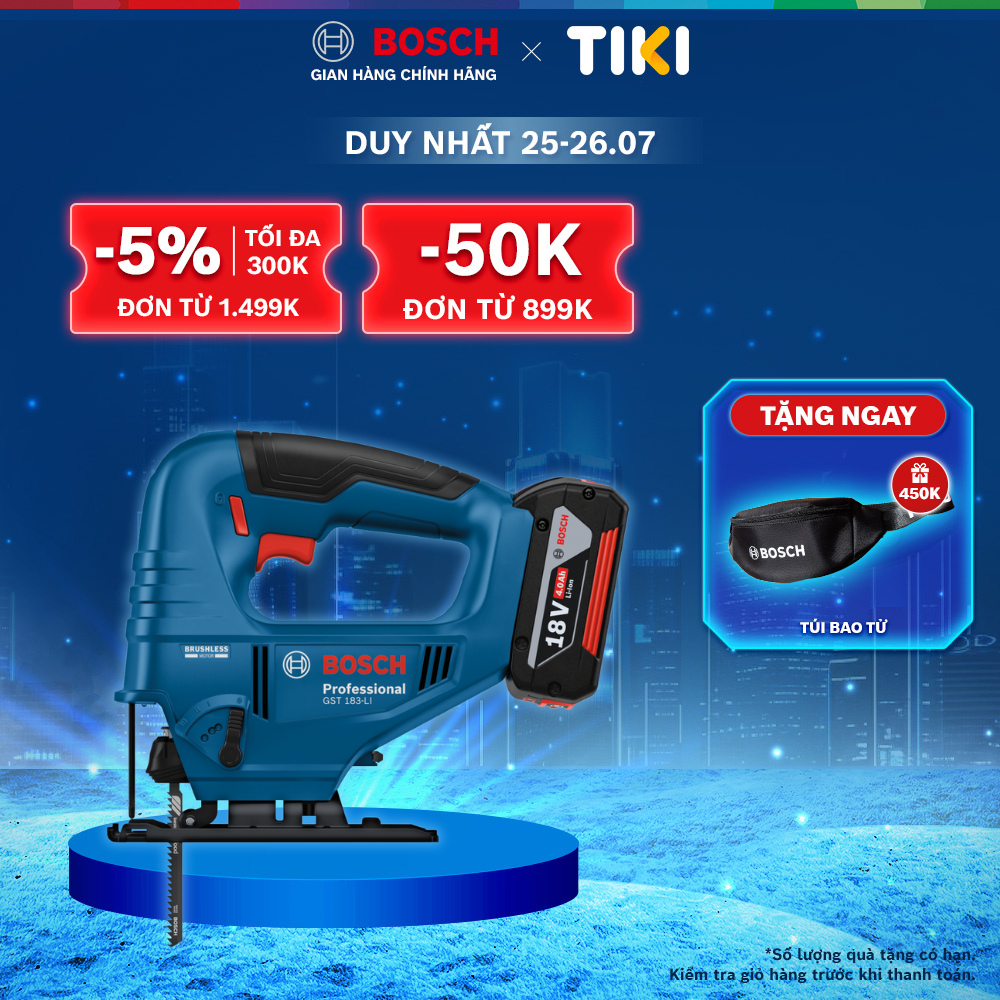 Máy cưa lọng dùng pin GST 183-LI (SOLO)