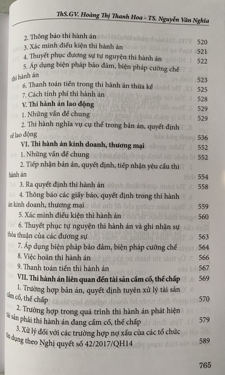 Cẩm nang thi hành án dân sự (Tái bản lần thứ nhất, có sửa đổi, bổ sung)