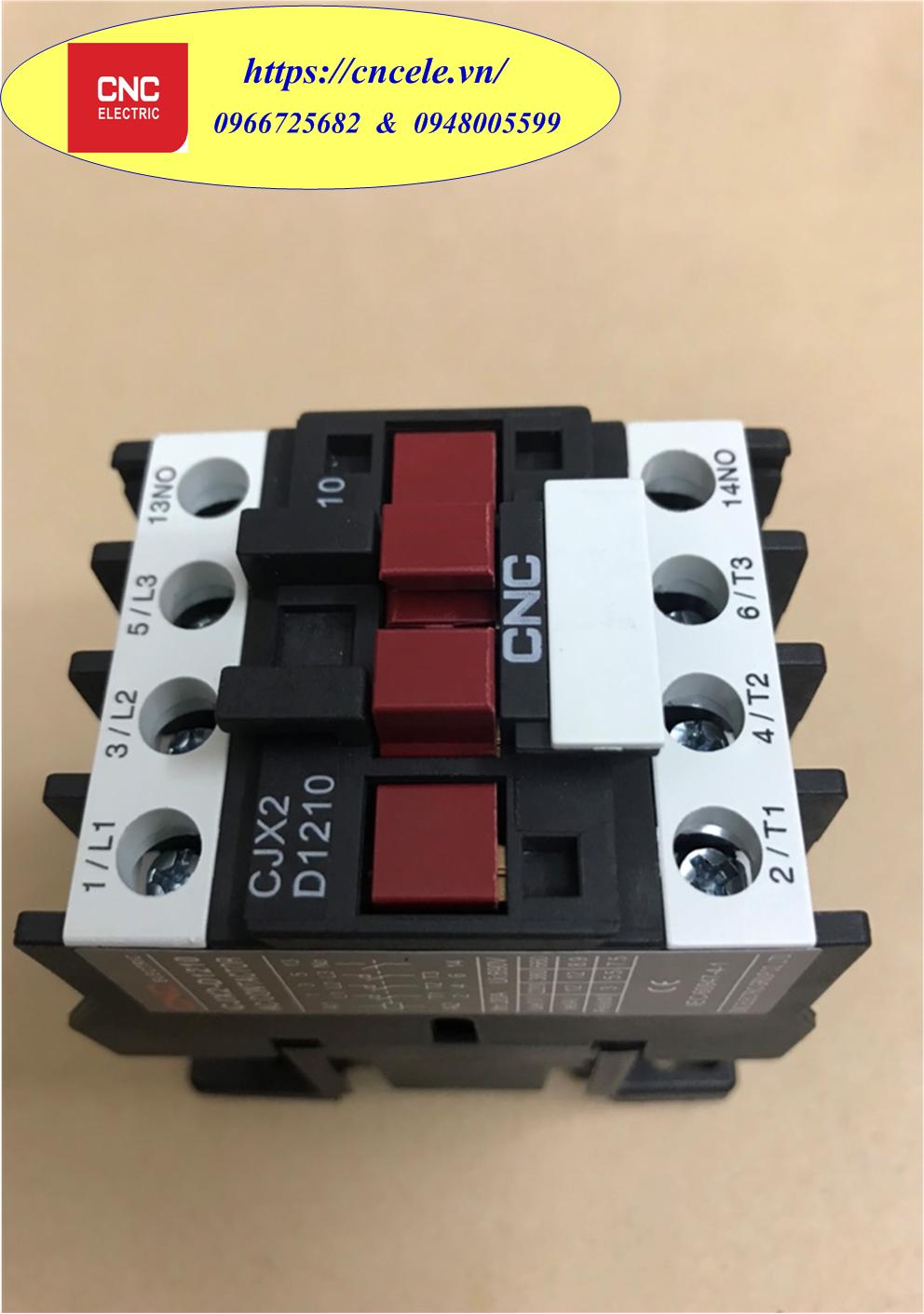 Khởi Động Từ CNC 3 Pha - 12A, CONTACTOR CNC 3P - 12A, Mã CJX2D-1210.