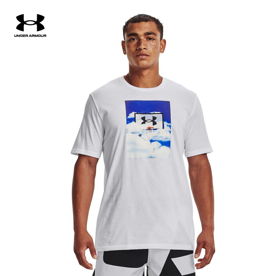 Áo thun tay ngắn thể thao nam Under Armour BBALL HOOP CLOUD SS - 1370232-100