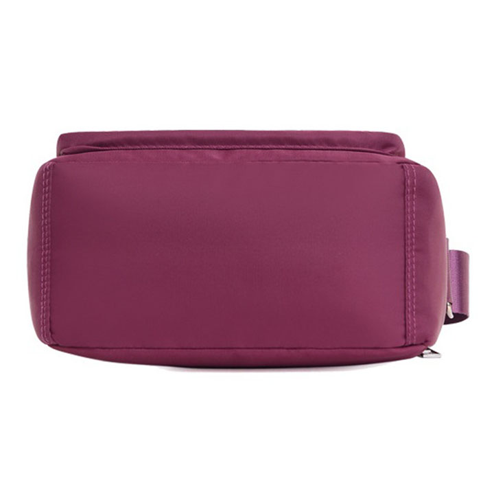 Túi đeo chéo nữ vải dù trần trám 4 ngăn chống nước, phong cách Hàn Quốc Size 24cm
