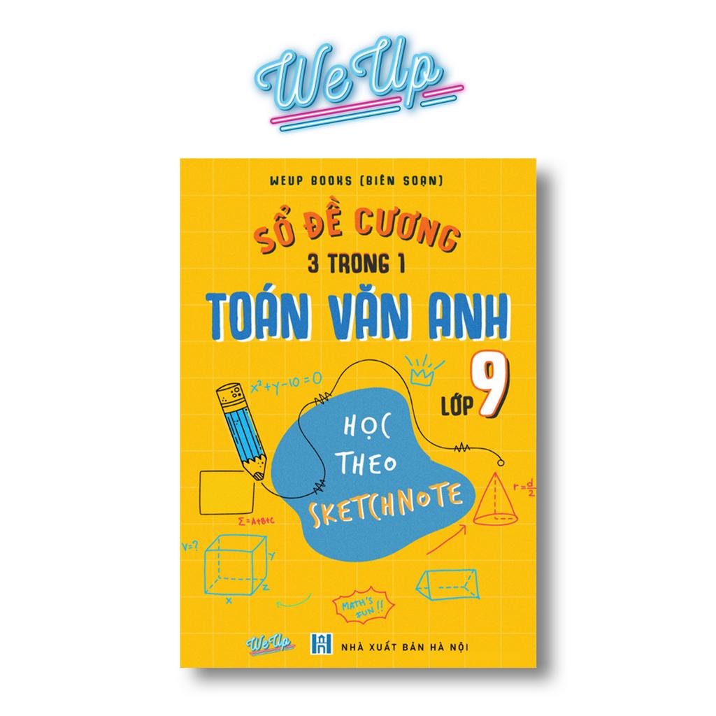 Sách- Combo Sổ Tay Đề Cương Toán Văn Anh Lớp 9 Học Theo SKETCHNOTE & Sổ Bài Tập Lý Hóa Lớp 9