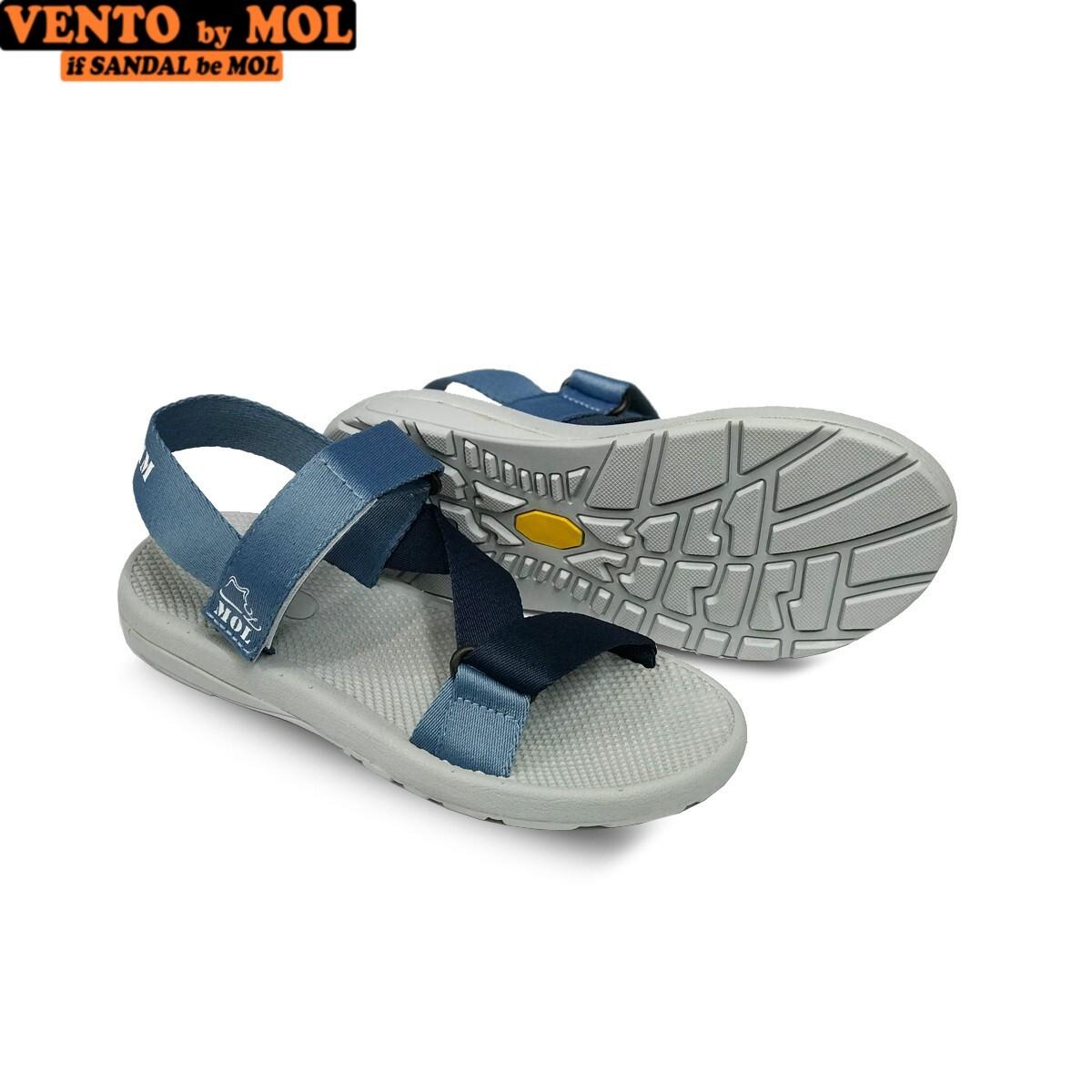 Giày sandal unisex nam nữ quai chéo vải dù đế mõng Slim có quai hậu cố định hiệu MOL mang đi học du lịch MS1166P