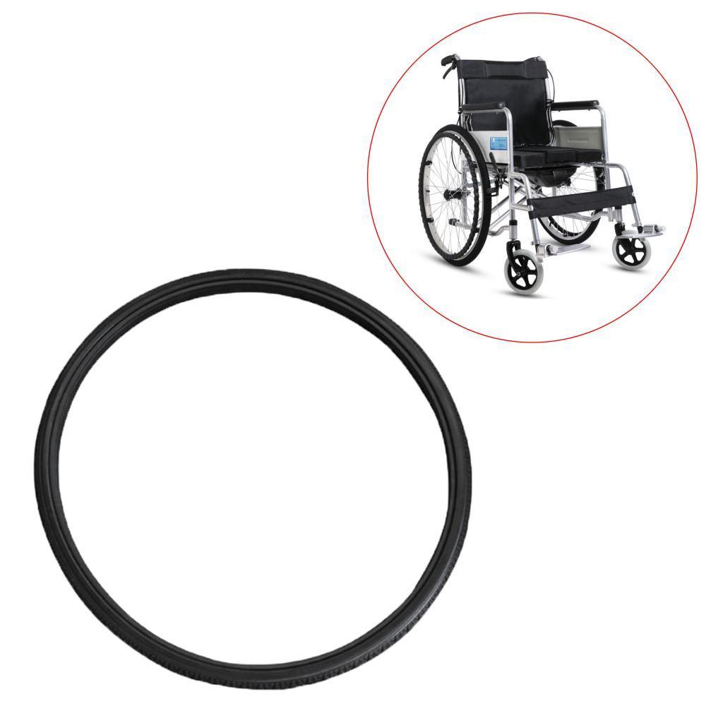 2 Pcs Heavy Duty Polyurethane  Wheelchair Street Tire for 22 3/8 inch New