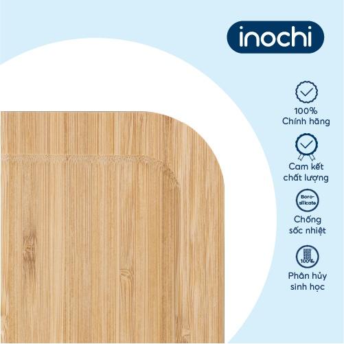 Hộp thuỷ tinh chữ nhật nắp tre Inochi - Nikko 640ml