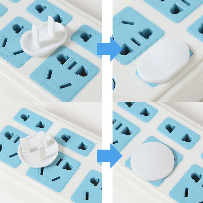 Set 20 Nút Bịt Ổ Điện Bảo Vệ An Toàn Cho Bé Loại 3 Chân