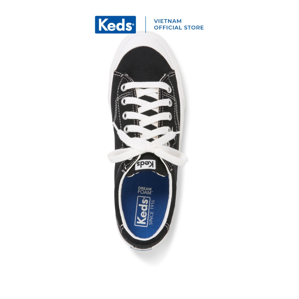 Giày Keds Nữ - Crew Kick 75 Canvas Black - KD061179