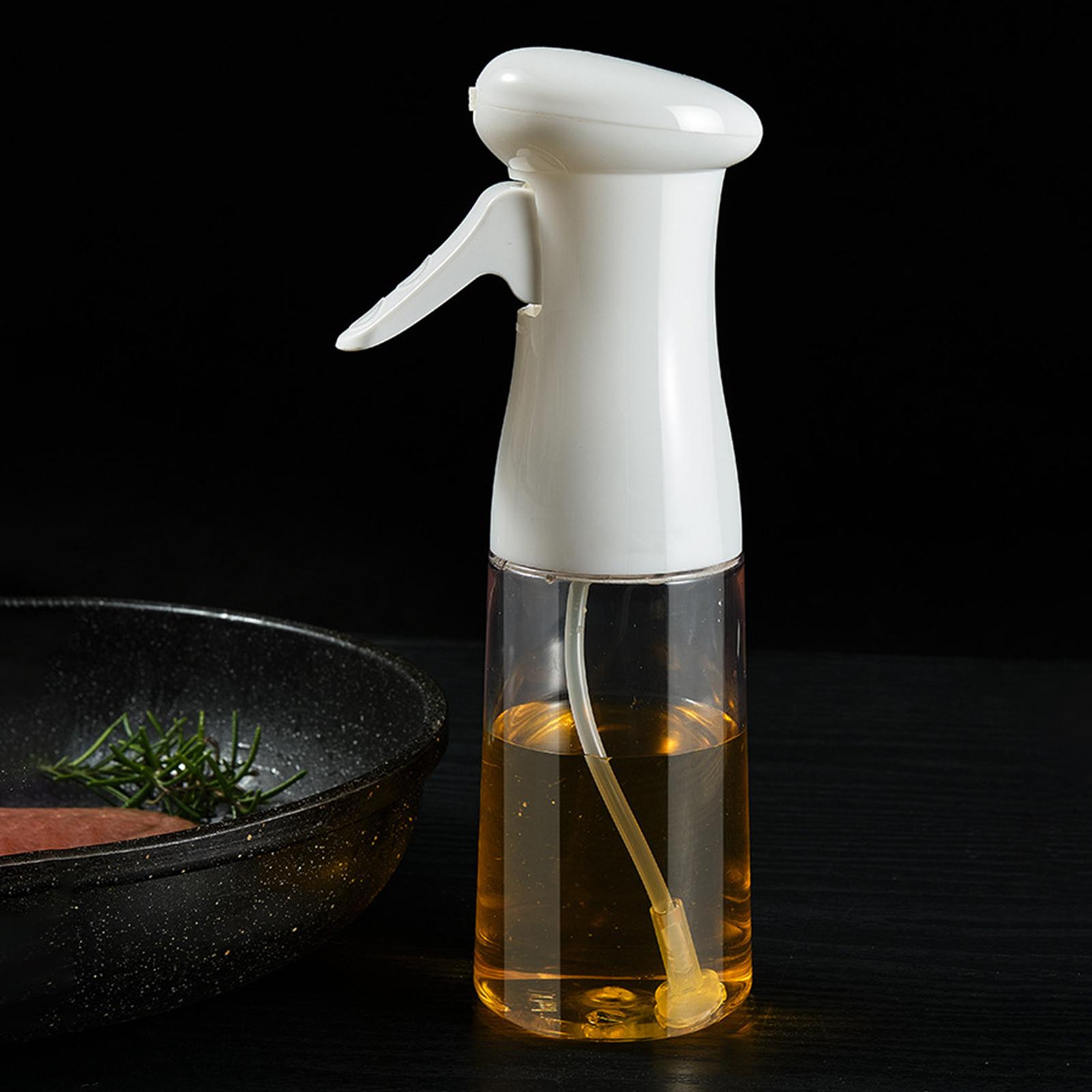 Bình phun dầu bằng nhựa 200ml có kèm bàn chải và chổi phết có thể tái sử dụng nhiều lần, đựng dầu ăn nước sốt, giấm tiện lợi