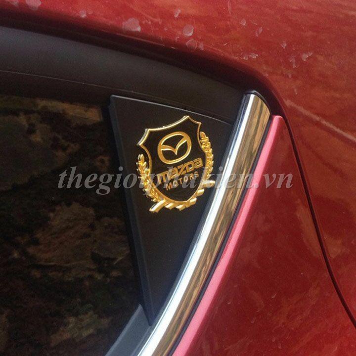 Combo 2 Logo dạng Bông lúa theo xe Mazda