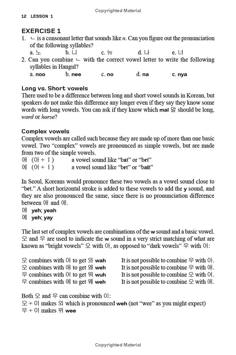Sách ngoại văn: Basic Korean - Learn To Speak Korean In 19 Easy Lessons