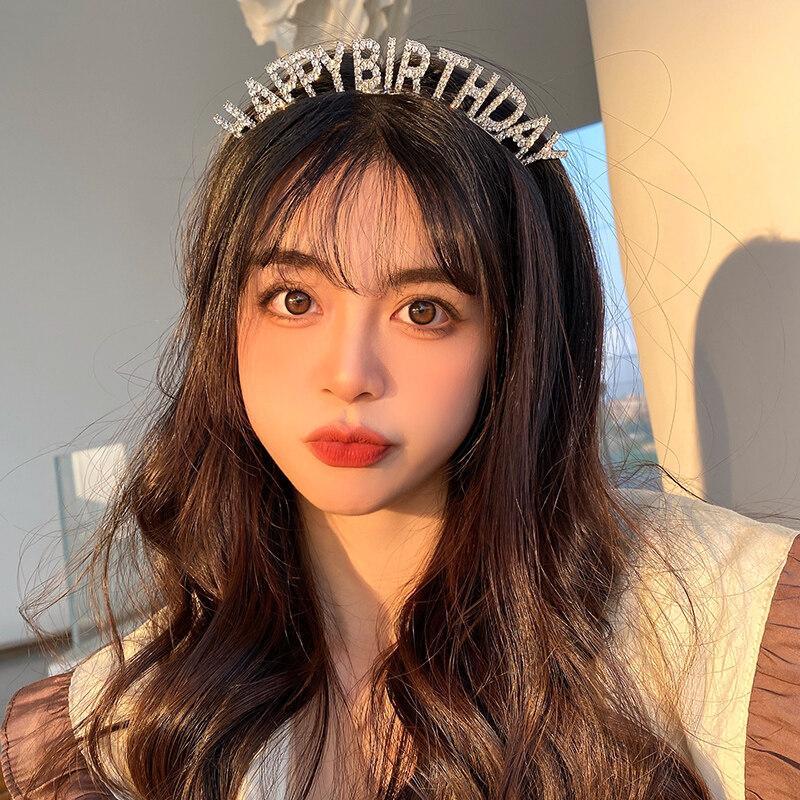 Cài Tóc Kim Loại Đính Đá Nhân Tạo Chữ Happy Birthday Chúc Mừng Sinh Nhật Cho Nữ Phụ Kiện Tóc Xu Hướng Hot