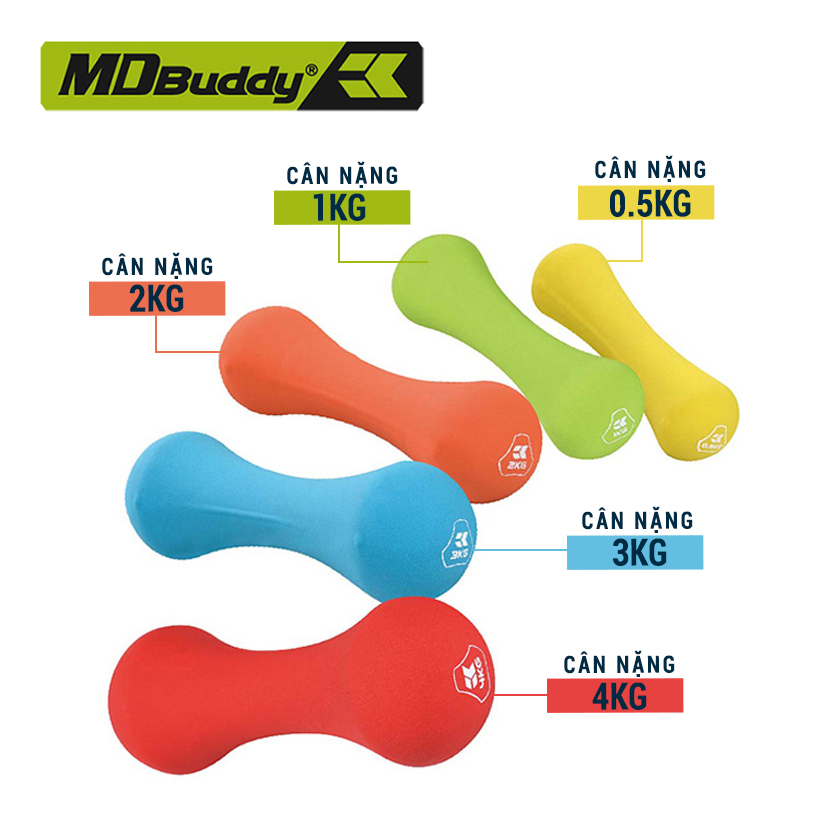 Tạ tay đơn tập thể hình chính hãng MDBuddy MD2105