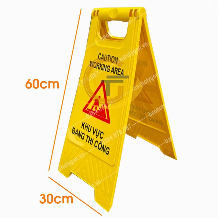 Biển cảnh báo chữ A, biển cảnh báo nhựa