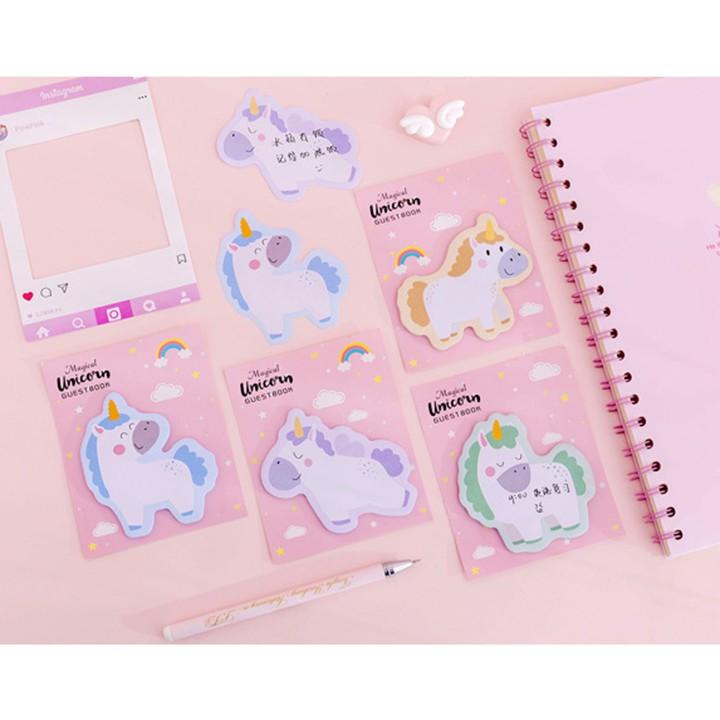 Giấy nhớ unicorn độc giác ghi chú – 30 tờ VPP152SP1