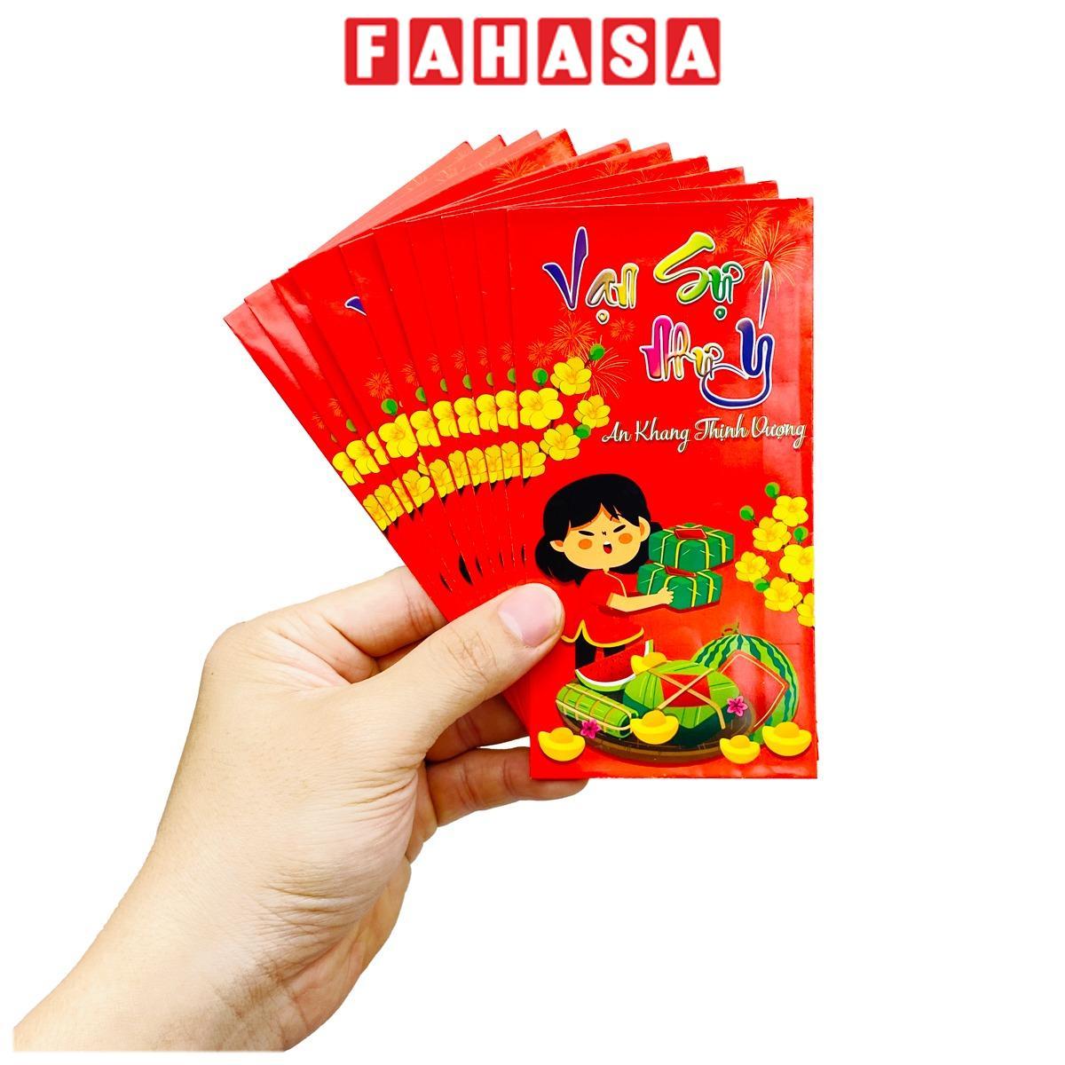 Bộ 50 Bao Lì Xì Bính Ngọ 2026 - Gia Long (Mẫu Màu Giao Ngẫu Nhiên)