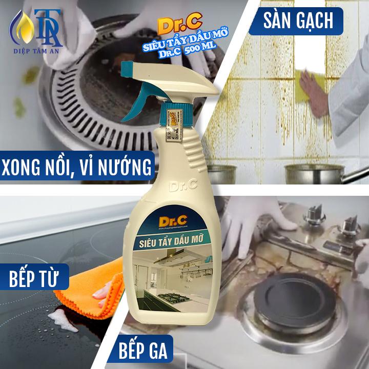 Siêu tẩy dầu mỡ Dr.C 500 ml