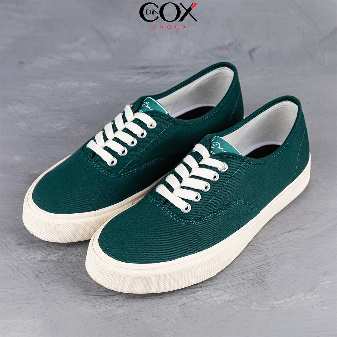 Giày Sneaker Vải Canvas DINCOX E06 Ever Green Đơn Giản Tinh Tế Sang Trọng