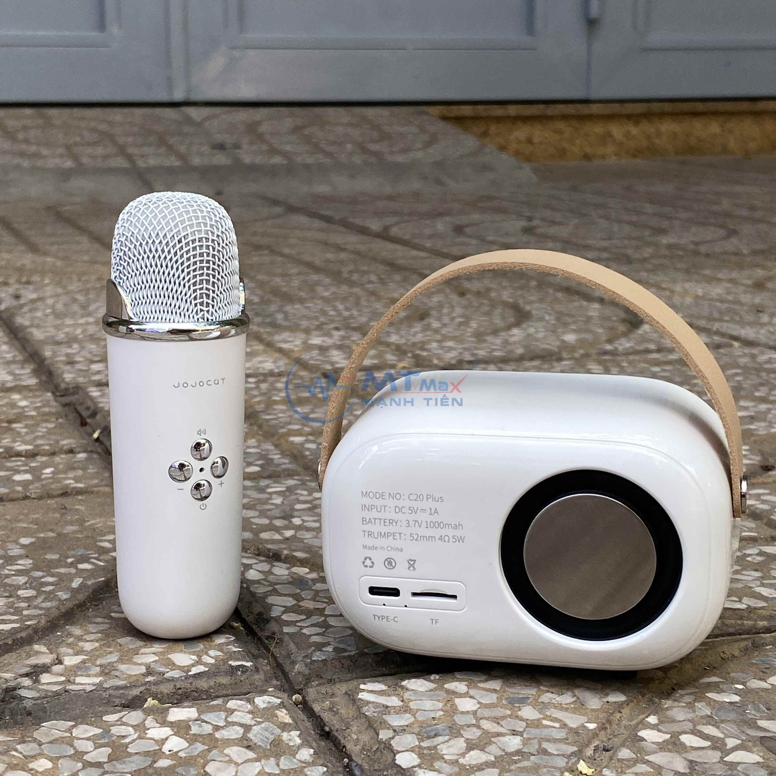 Loa Bluetooth Kèm Mic C20 Plus nhỏ gọn – 3 Trong 1 Bluetooth/Thẻ TF Karaoke, Nghe Nhạc Vui Chơi Ngoài Trời Cùng C20 Plus