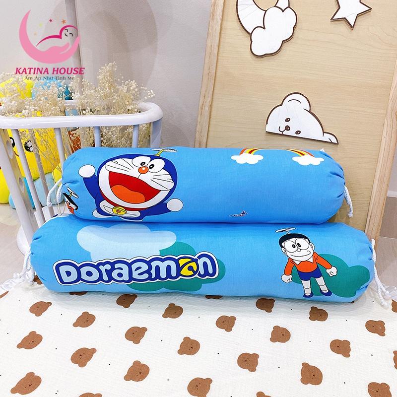 Gối ôm cho bé  60-70cm, gối cotton Thắng Lợi mềm mát, nhiều họa tiết hoạt hình dễ thương quen thuộc