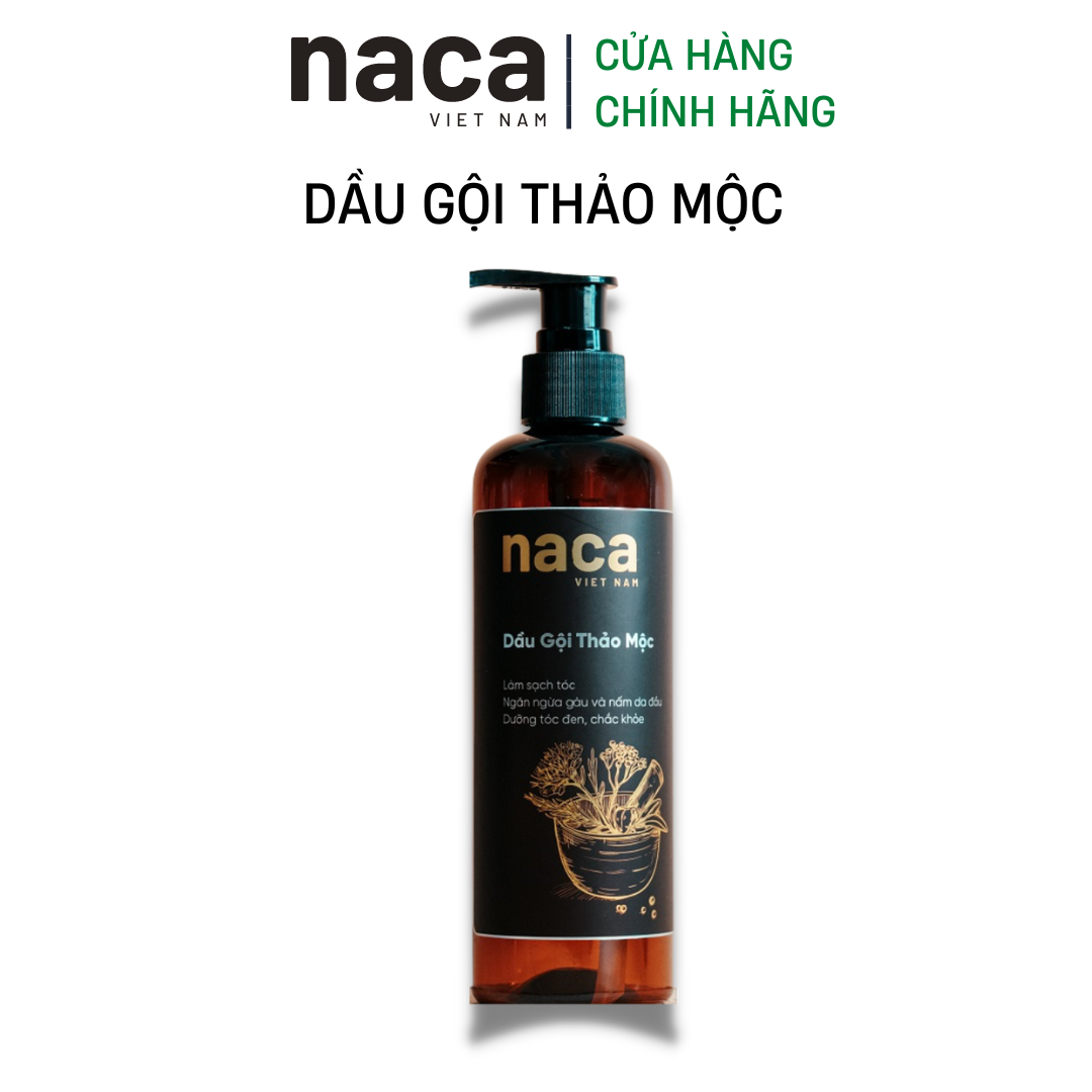 Dầu Gội Thảo Dược Đen Tóc Bóng Mượt Naca Việt Nam Dầu Gội Ngăn Rụng Tóc 300 ml