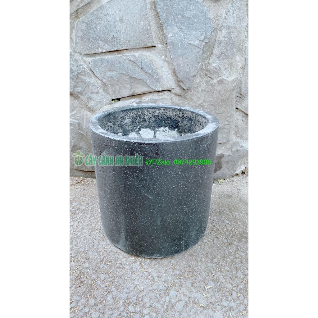Chậu Xi Măng Trồng Cây 25*25cm