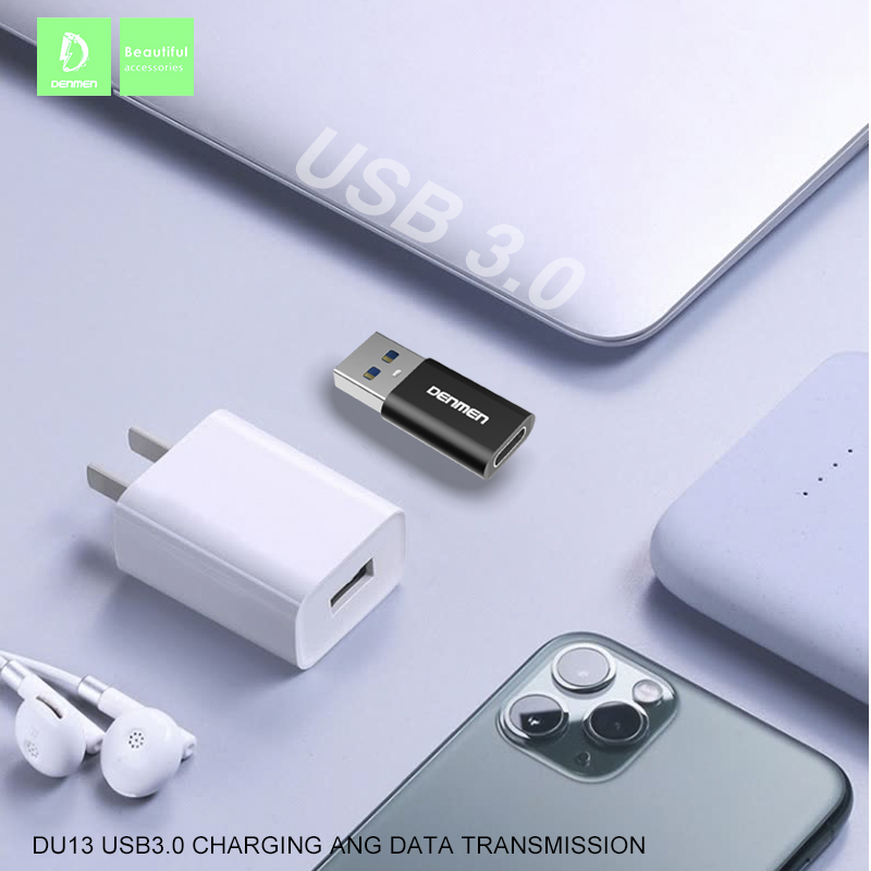 USB 3.0 Chuyển Đổi Sang Type-C VDENMENV DU13 Hỗ Trợ Chuyển Đổi Dữ Liệu-Hàng chính hãng