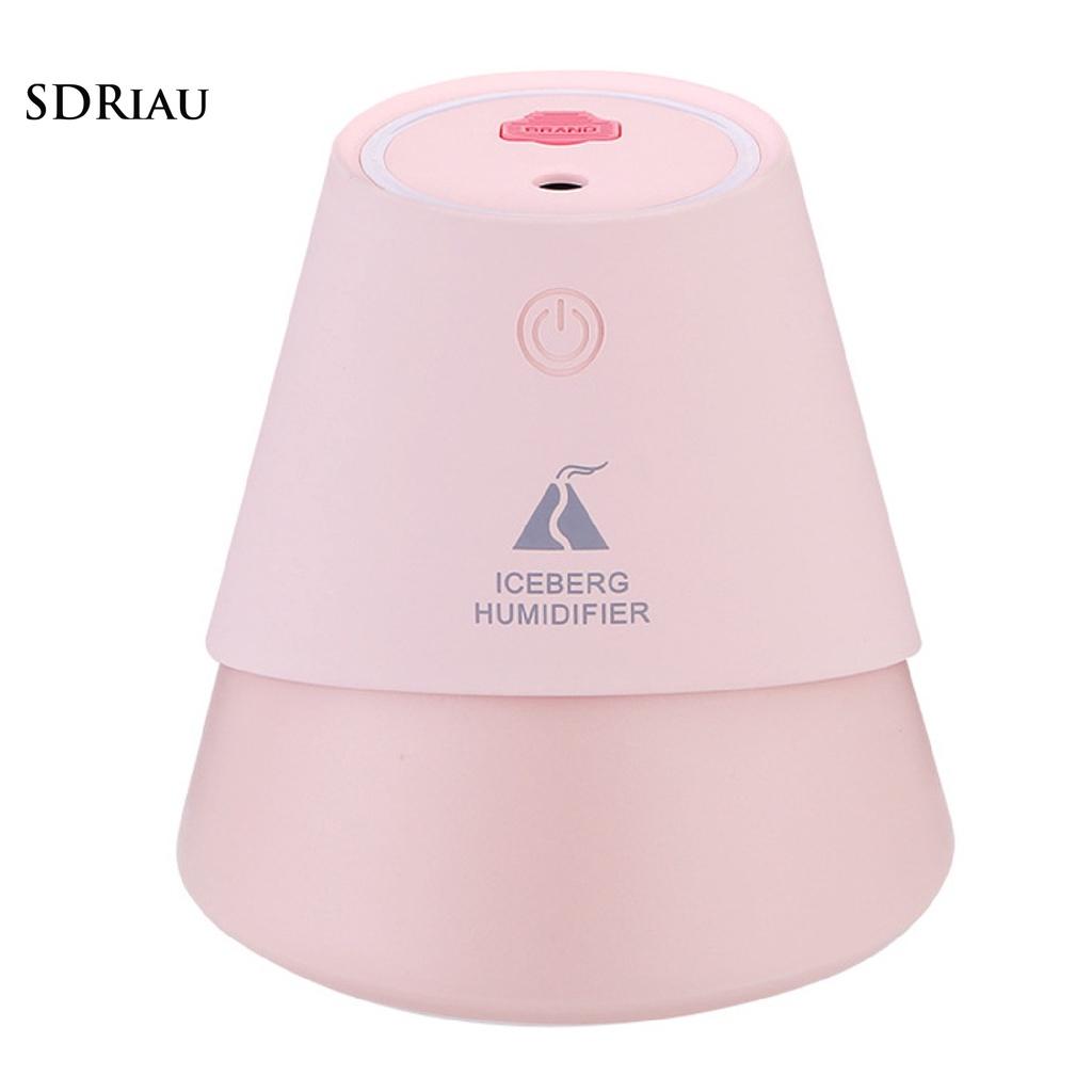 Máy Phun Sương Tạo Độ Ẩm Không Khí Mini Không Gây Tiếng Ồn Thiết Kế Hình Viên Đá