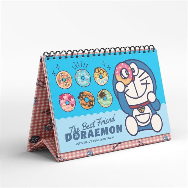 Lịch 2025 - Lịch Để Bàn Doraemon 2025 - Tặng Kèm Bảng Sticker