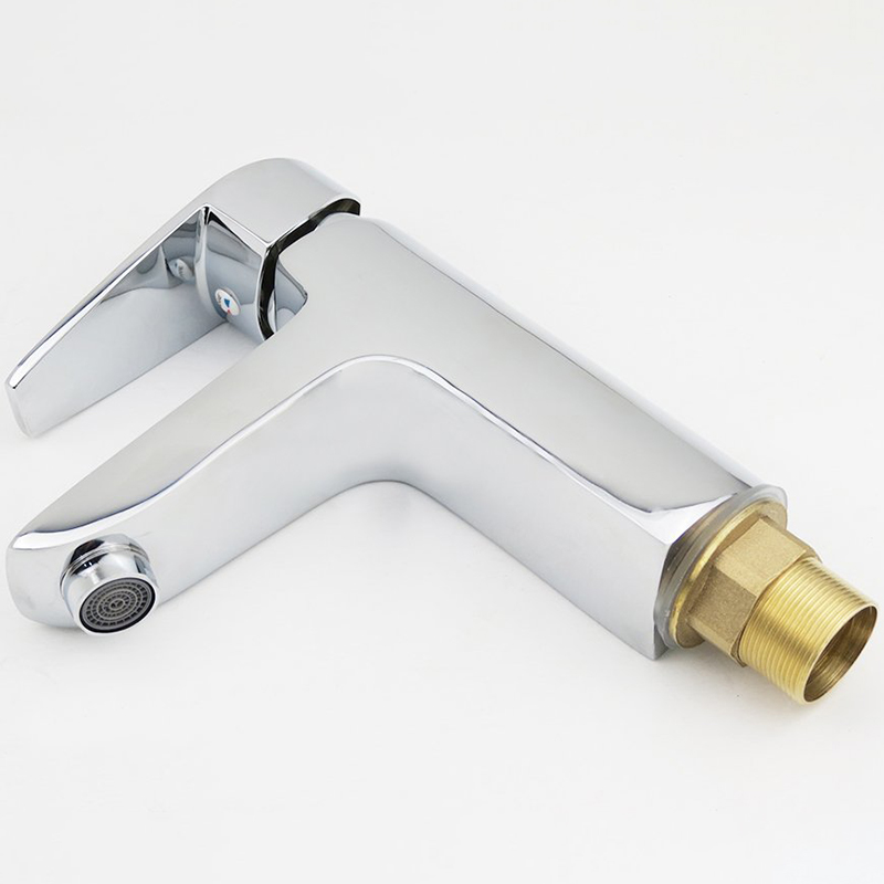 Vòi Lavabo Nóng Lạnh Đồng Mạ Chrome Eurolife EL-SUN 02 (Trắng Bạc)