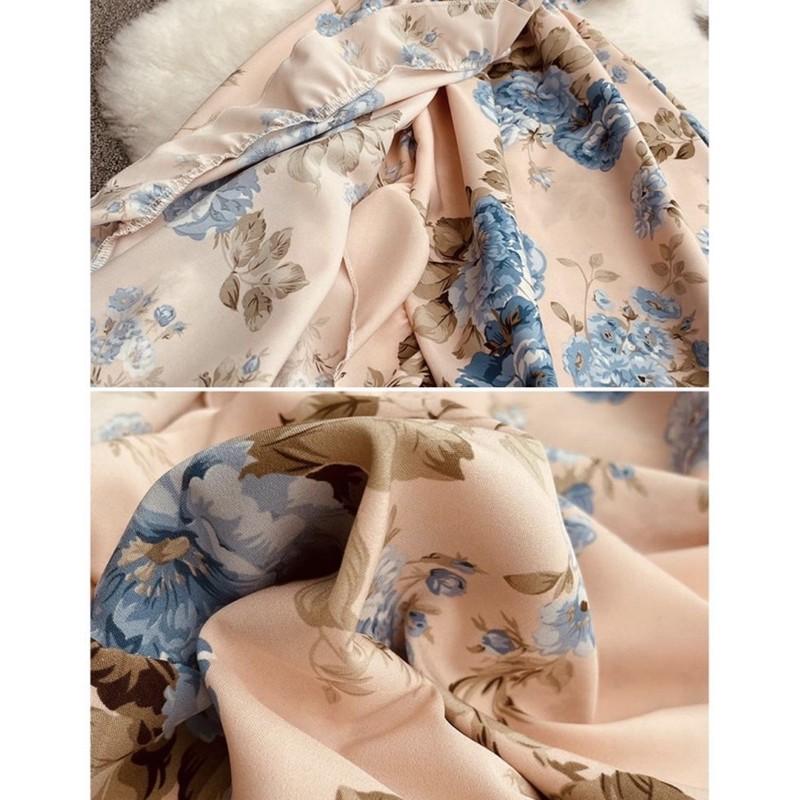 ĐẦM VINTAGE BẸT VAI ĐẮP CHÉO