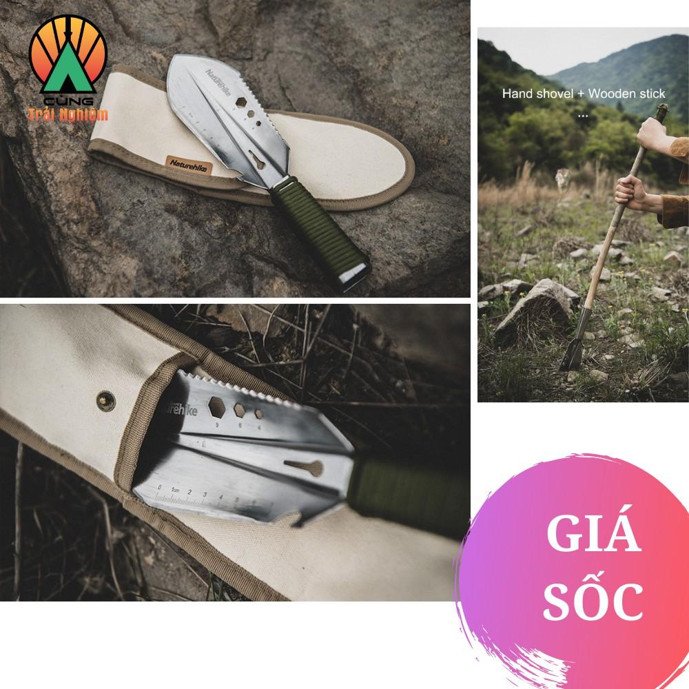 Xẻng Cầm Tay Làm Vườn Đa Năng Naturehike Có Thể Thay Thế Lưỡi Cưa, Dao, Dành Cho Dã Ngoại NH20GJ001