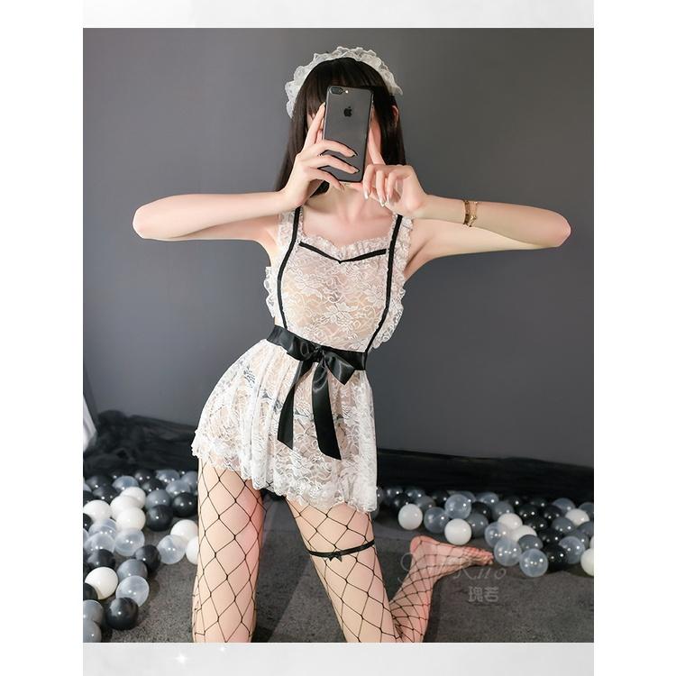 Váy hầu gái ren xuyên thấu sexy đáng yêu anime cosplay nàng hầu giúp việc maid gợi cảm quyến rũ BIKI HOUSE N774 - TPHCM