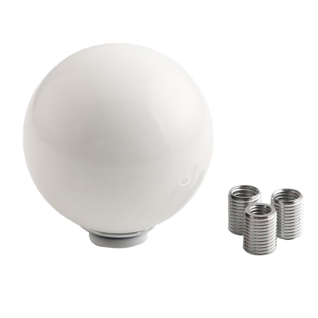 High Quality Car Manual Gear Stick Lever Knob White Acrylic Round Ball