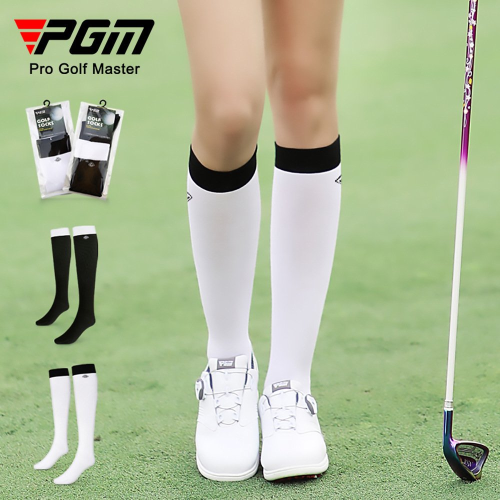 Tất golf Nữ thể thao cổ cao co giãn thoáng khí cao cấp - TG013