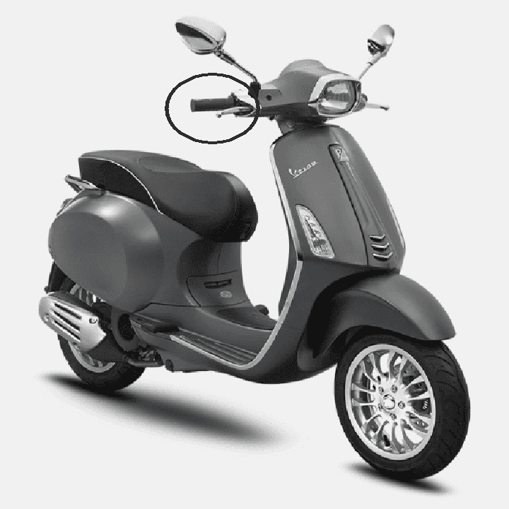 Tay nắm dành cho xe Vespa Sprint {GIÁ 1 ĐÔI}  Bao tay xe máy Vespa Sprint - TKB-8517