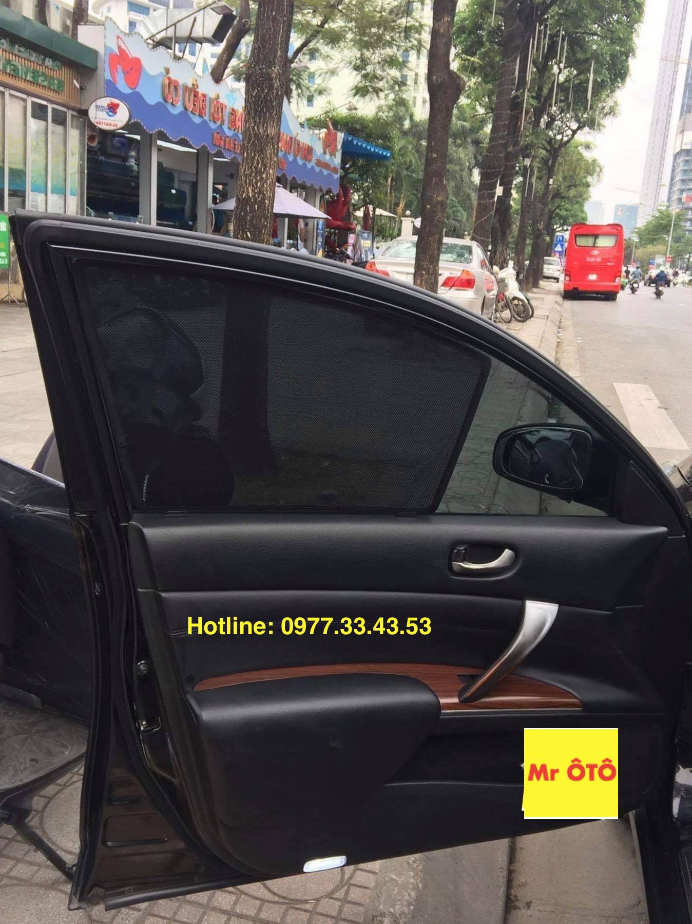 Rèm Che nắng xe Nissan TEANNA 2008-2012 loại 1 có hút nam châm, Vải dày dặn, chống nắng tuyệt đối