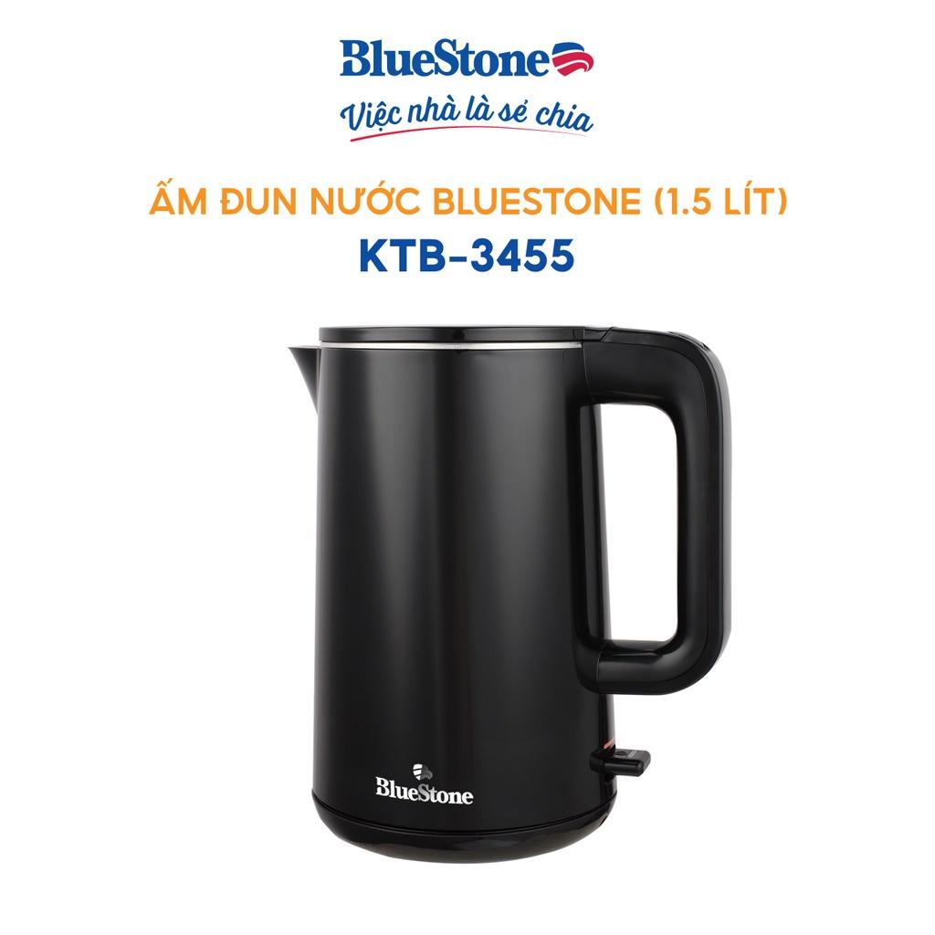 Ấm Đun Siêu Tốc BlueStone KTB-3455, 1.5Lit - 2200W, 2 Lớp Siêu Bền - Hàng Chính Hãng