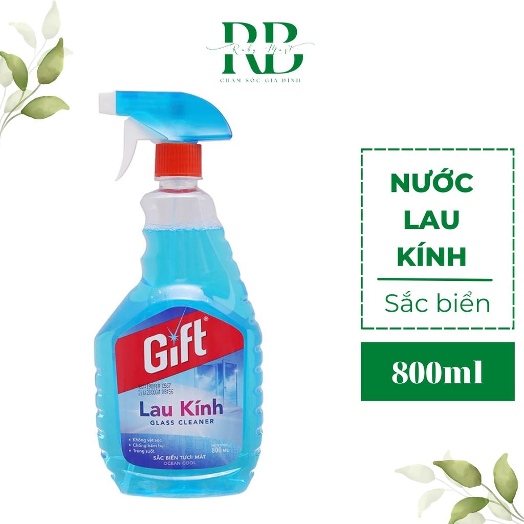 Nước Lau Kính Gift Sắc Biển Tươi Mát Chai 800ml